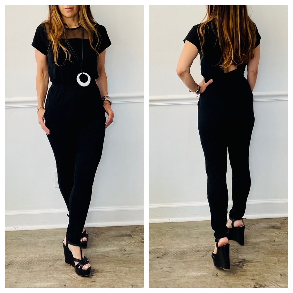 #06 Black skinny fabulous jumpsuit with side pockets - Picture 4 of 6